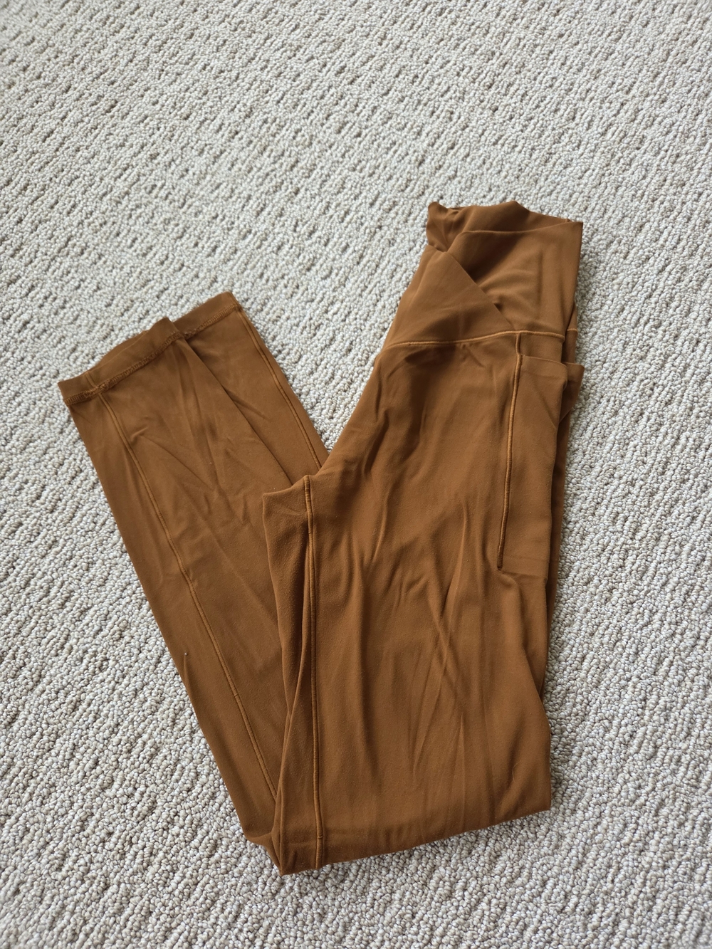 aerie Offline High-Rise Leggings in Rust